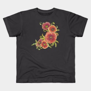 Red Poppies Kids T-Shirt